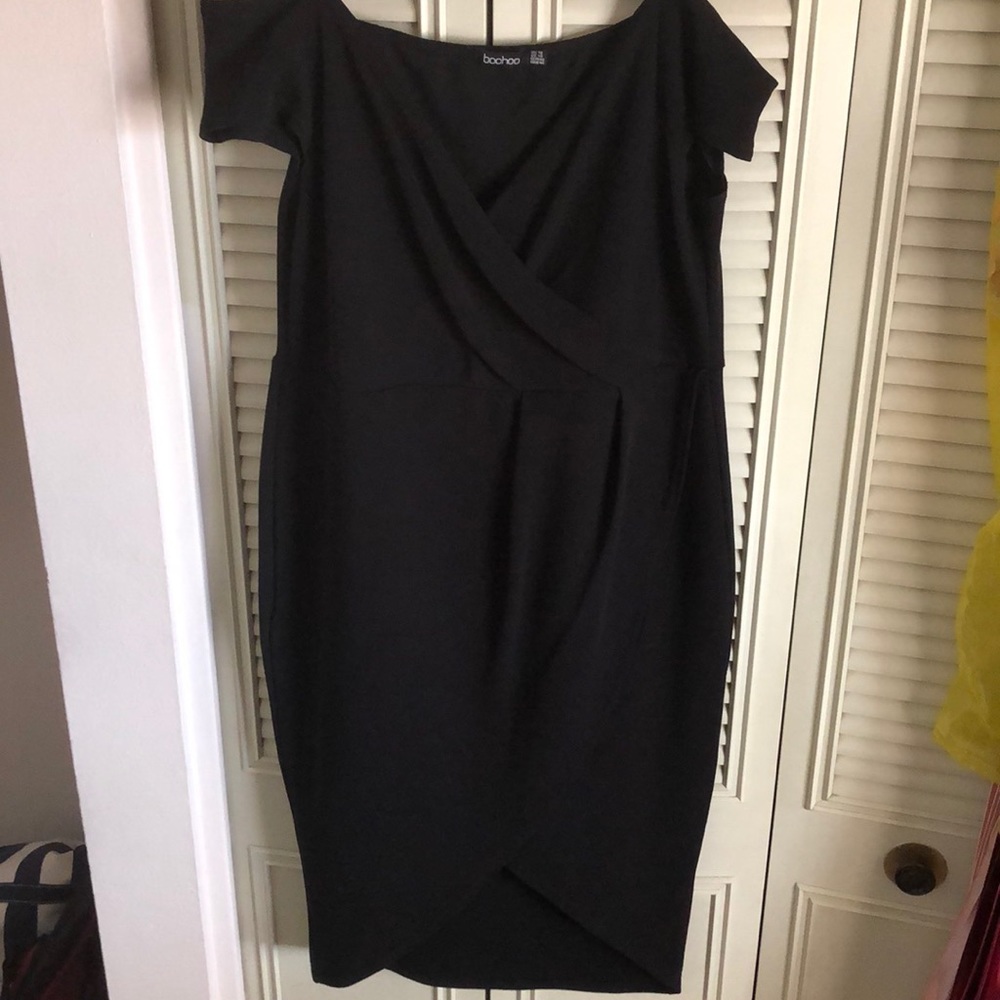 Black Party Midi Dress